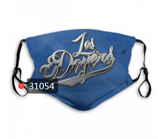 2020 Los Angeles Dodgers Dust mask with filter 28->mlb dust mask->Sports Accessory